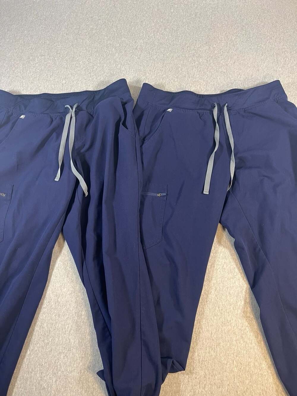 Lot Of 2 Figs Zamora Jogger Navy Blue Scrub Pants Women’s 12-14 L/p PO#2277,2254